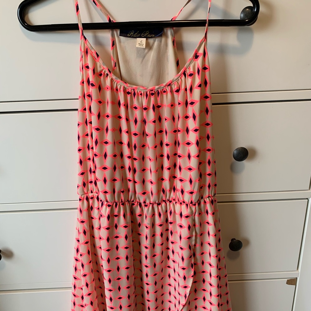 Blue Rain Pink Dress Large